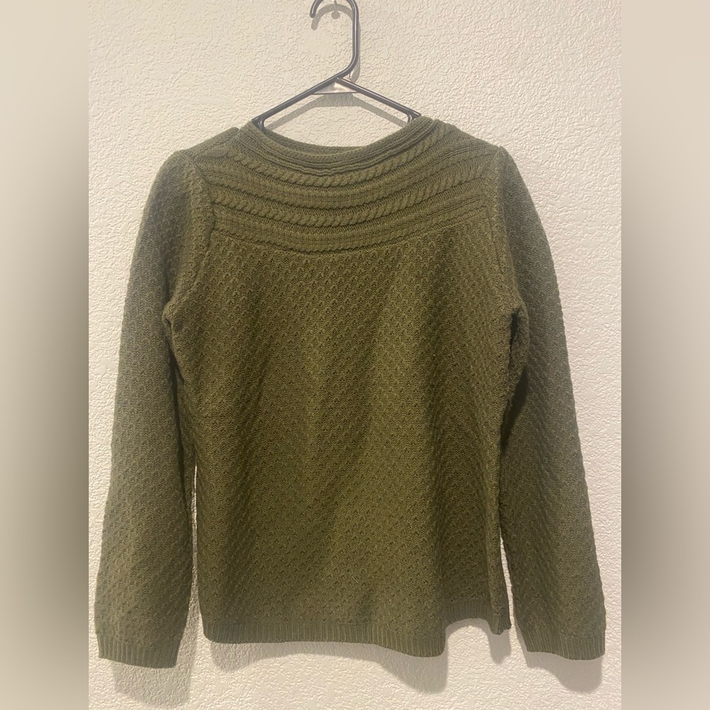 Croft & Barrow Olive army green Cowl Neck Sweater